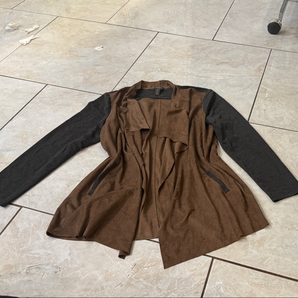Brown and Black Women's Jacket